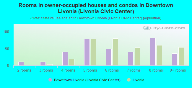 Rooms in owner-occupied houses and condos in Downtown Livonia (Livonia Civic Center)