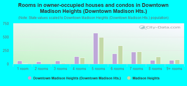 Rooms in owner-occupied houses and condos in Downtown Madison Heights (Downtown Madison Hts.)