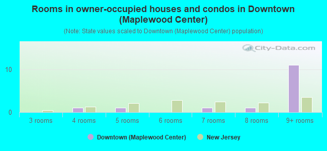 Rooms in owner-occupied houses and condos in Downtown (Maplewood Center)