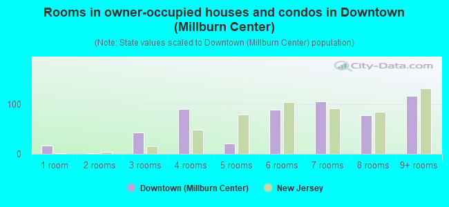 Rooms in owner-occupied houses and condos in Downtown (Millburn Center)