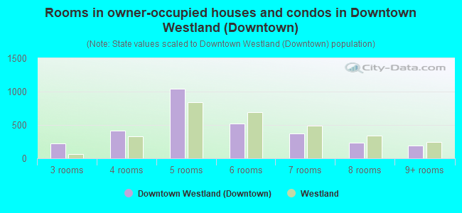 Rooms in owner-occupied houses and condos in Downtown Westland (Downtown)