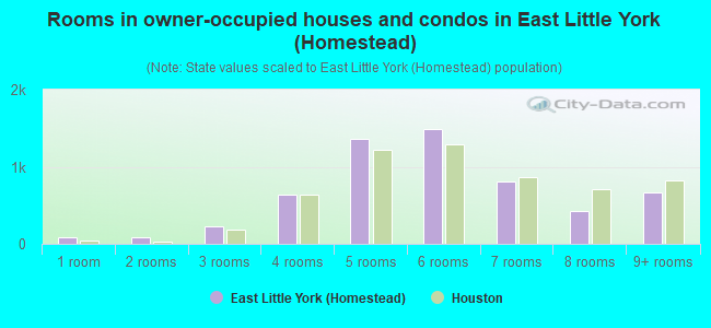 Rooms in owner-occupied houses and condos in East Little York (Homestead)