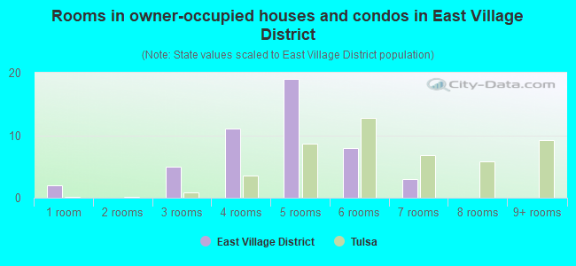 Rooms in owner-occupied houses and condos in East Village District