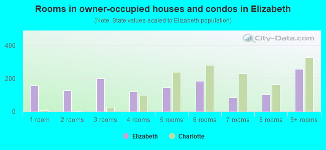 Rooms in owner-occupied houses and condos in Elizabeth