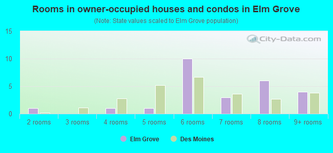 Rooms in owner-occupied houses and condos in Elm Grove