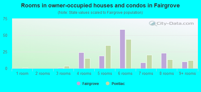 Rooms in owner-occupied houses and condos in Fairgrove