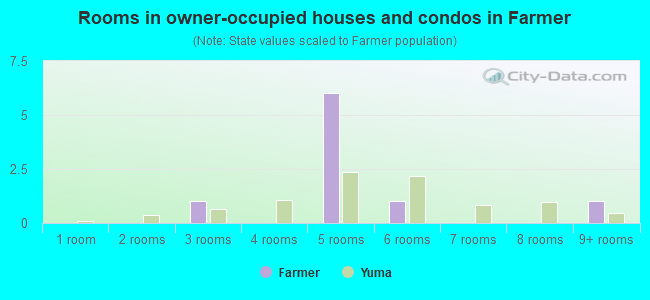 Rooms in owner-occupied houses and condos in Farmer