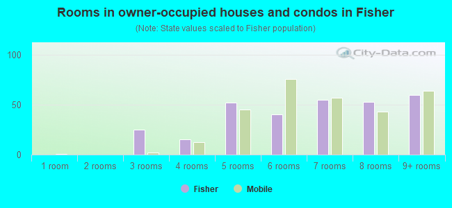Rooms in owner-occupied houses and condos in Fisher