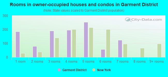 Rooms in owner-occupied houses and condos in Garment District