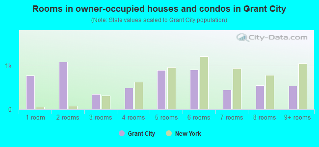 Rooms in owner-occupied houses and condos in Grant City