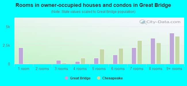 Rooms in owner-occupied houses and condos in Great Bridge