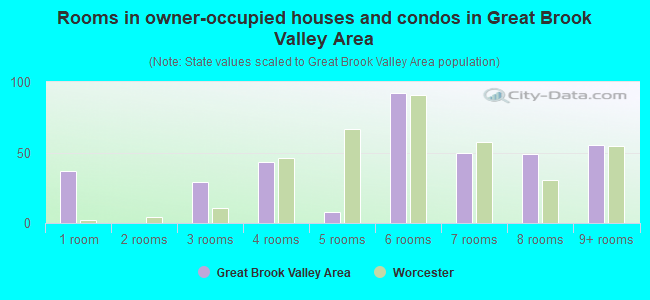 Rooms in owner-occupied houses and condos in Great Brook Valley Area