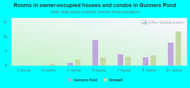 Rooms in owner-occupied houses and condos in Gunners Pond