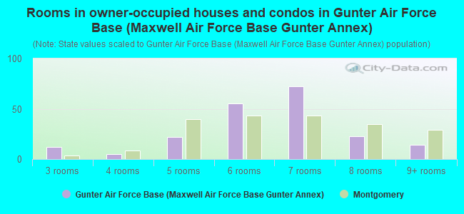 Rooms in owner-occupied houses and condos in Gunter Air Force Base (Maxwell Air Force Base Gunter Annex)