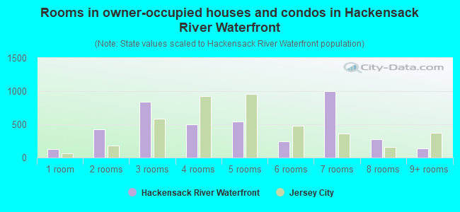 Rooms in owner-occupied houses and condos in Hackensack River Waterfront