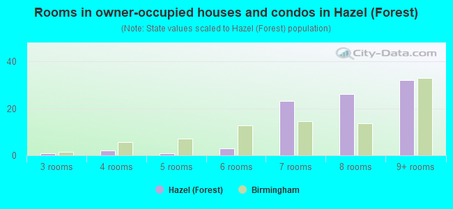 Rooms in owner-occupied houses and condos in Hazel (Forest)