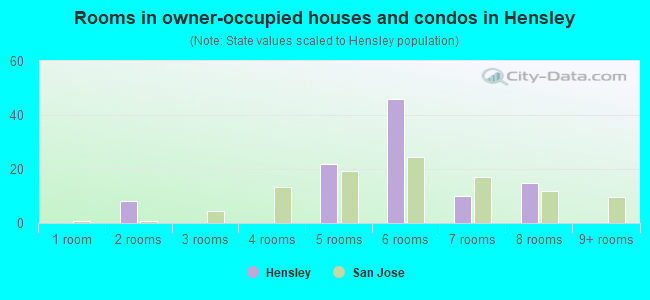 Rooms in owner-occupied houses and condos in Hensley