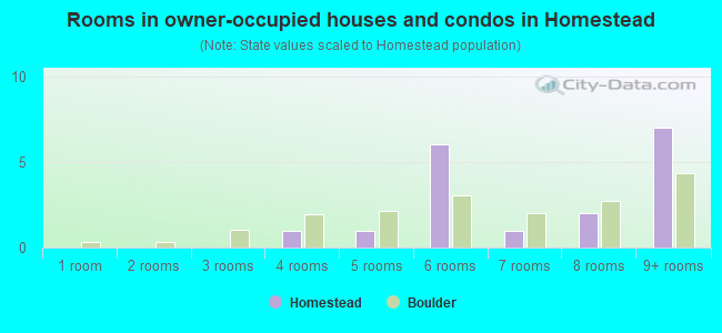 Rooms in owner-occupied houses and condos in Homestead