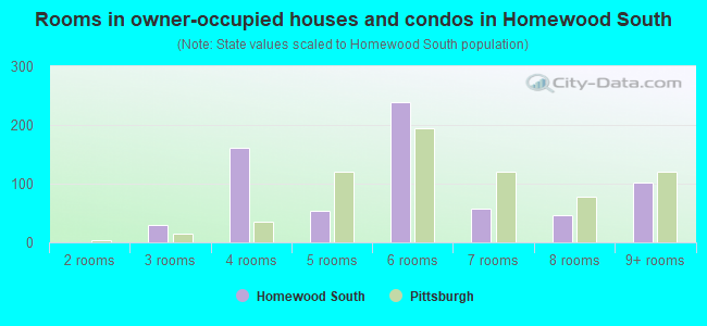 Rooms in owner-occupied houses and condos in Homewood South