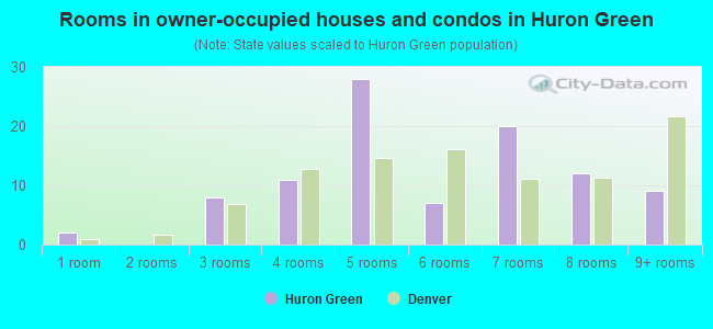 Rooms in owner-occupied houses and condos in Huron Green