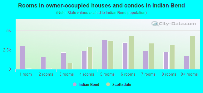 Rooms in owner-occupied houses and condos in Indian Bend