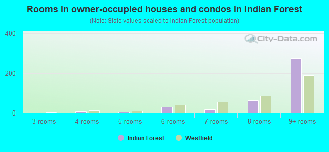 Rooms in owner-occupied houses and condos in Indian Forest