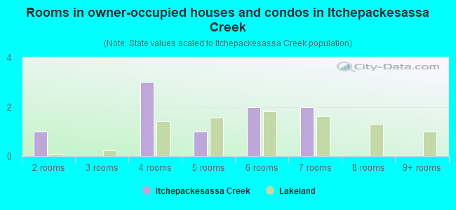Rooms in owner-occupied houses and condos in Itchepackesassa Creek