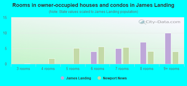 Rooms in owner-occupied houses and condos in James Landing