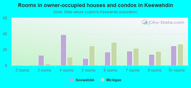 Rooms in owner-occupied houses and condos in Keewahdin