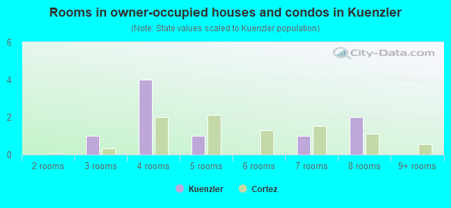 Rooms in owner-occupied houses and condos in Kuenzler