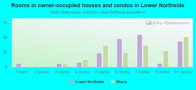 Rooms in owner-occupied houses and condos in Lower Northside