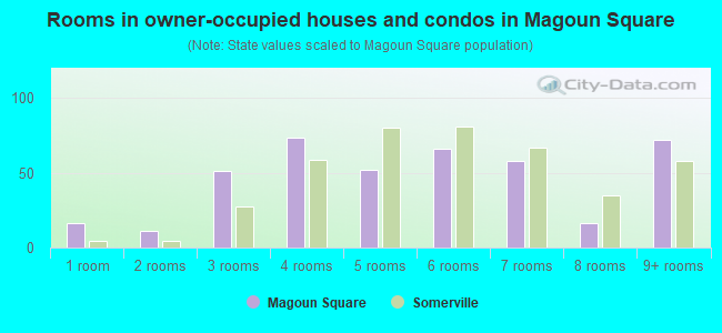 Rooms in owner-occupied houses and condos in Magoun Square