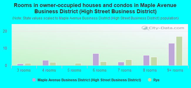 Rooms in owner-occupied houses and condos in Maple Avenue Business District (High Street Business District)