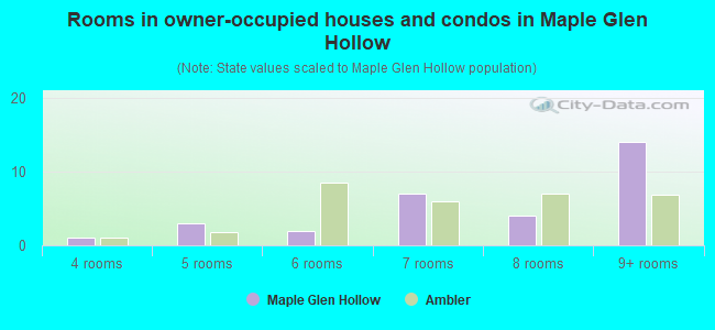Rooms in owner-occupied houses and condos in Maple Glen Hollow