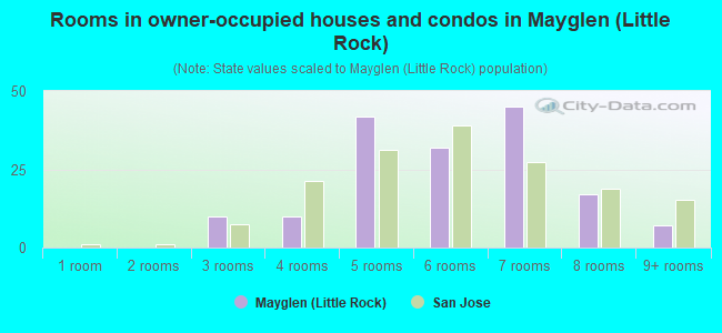 Rooms in owner-occupied houses and condos in Mayglen (Little Rock)