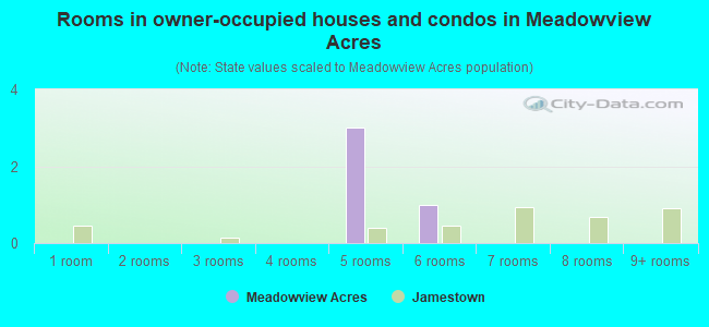 Rooms in owner-occupied houses and condos in Meadowview Acres