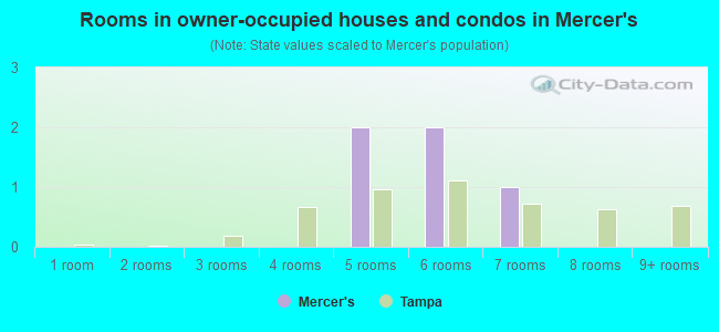 Rooms in owner-occupied houses and condos in Mercer's