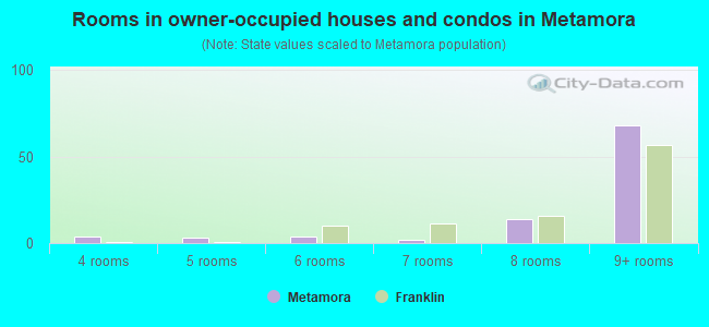Rooms in owner-occupied houses and condos in Metamora