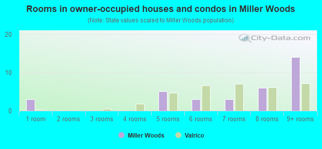 Rooms in owner-occupied houses and condos in Miller Woods