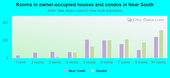 Rooms in owner-occupied houses and condos in Near South