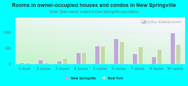 Rooms in owner-occupied houses and condos in New Springville