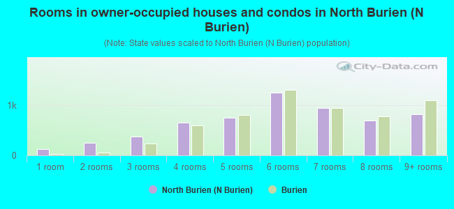 Rooms in owner-occupied houses and condos in North Burien (N Burien)