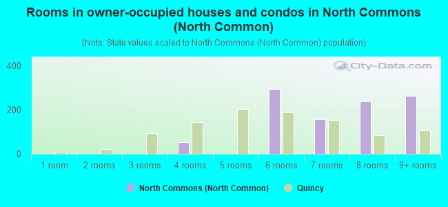 Rooms in owner-occupied houses and condos in North Commons (North Common)