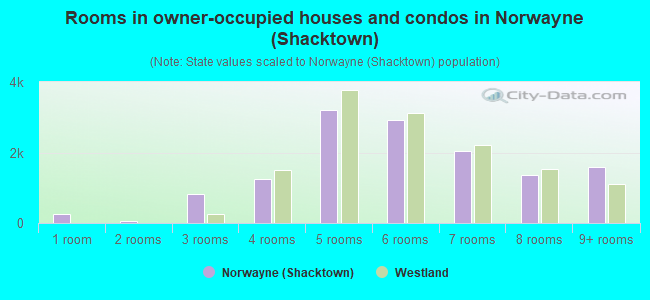 Rooms in owner-occupied houses and condos in Norwayne (Shacktown)