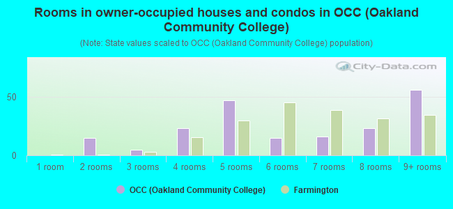 Rooms in owner-occupied houses and condos in OCC (Oakland Community College)