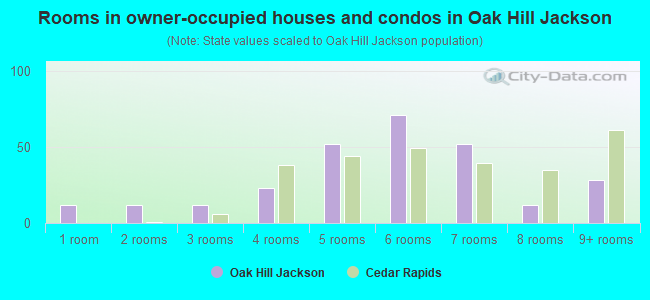 Rooms in owner-occupied houses and condos in Oak Hill Jackson
