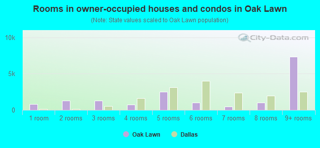 Rooms in owner-occupied houses and condos in Oak Lawn