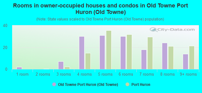 Rooms in owner-occupied houses and condos in Old Towne Port Huron (Old Towne)