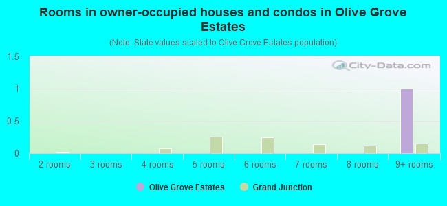 Rooms in owner-occupied houses and condos in Olive Grove Estates