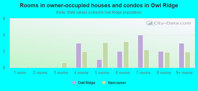 Rooms in owner-occupied houses and condos in Owl Ridge
